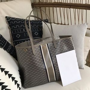 TORY BURCH GEMINI LINK TOTE FRENCH GREY $198